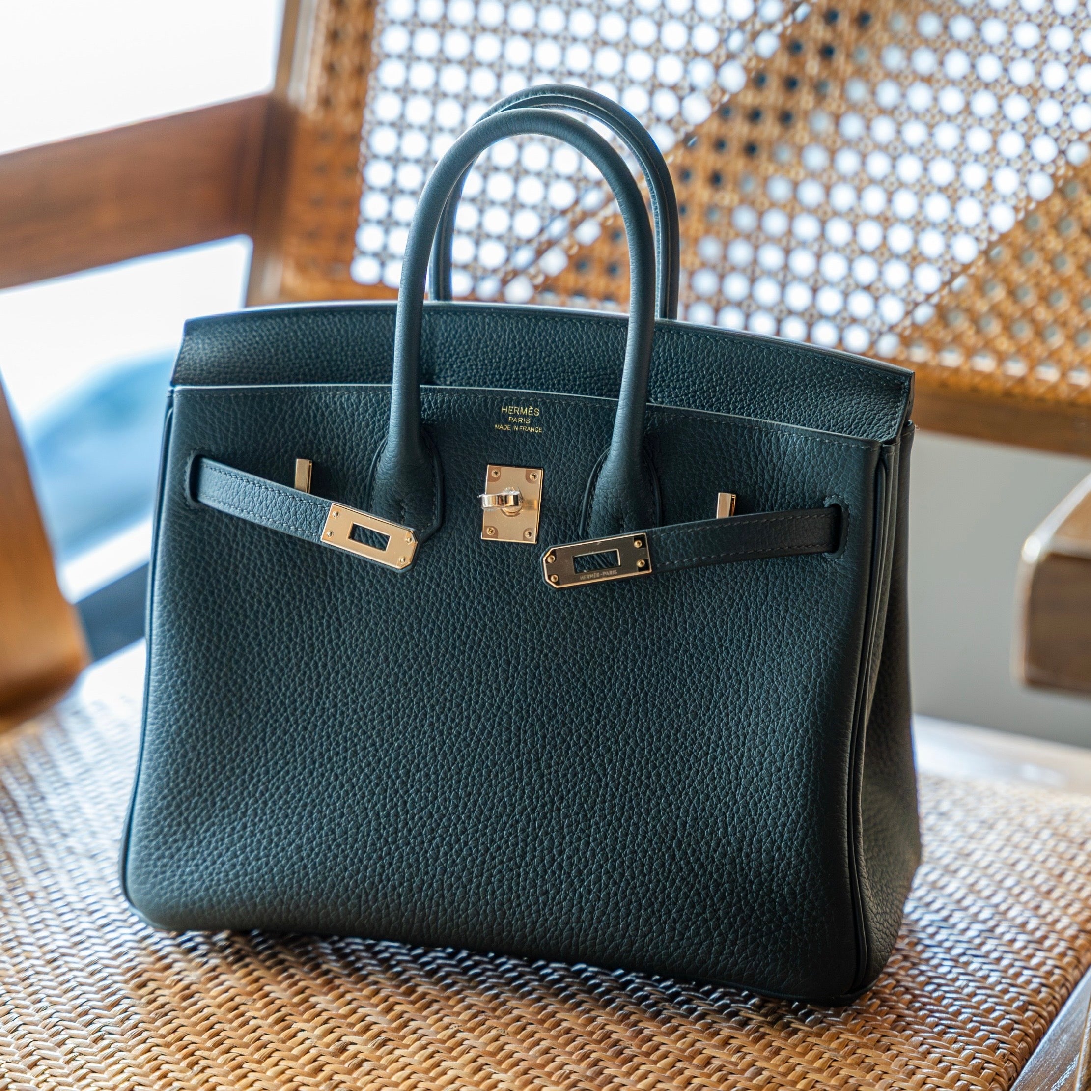 HERMES BIRKIN 25 VERT MANGROVE GHW – OS