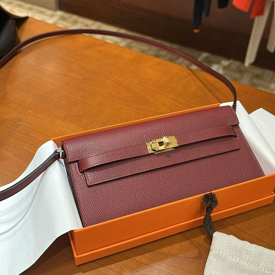 HERMES KELLY TO GO ROUGE H GHW