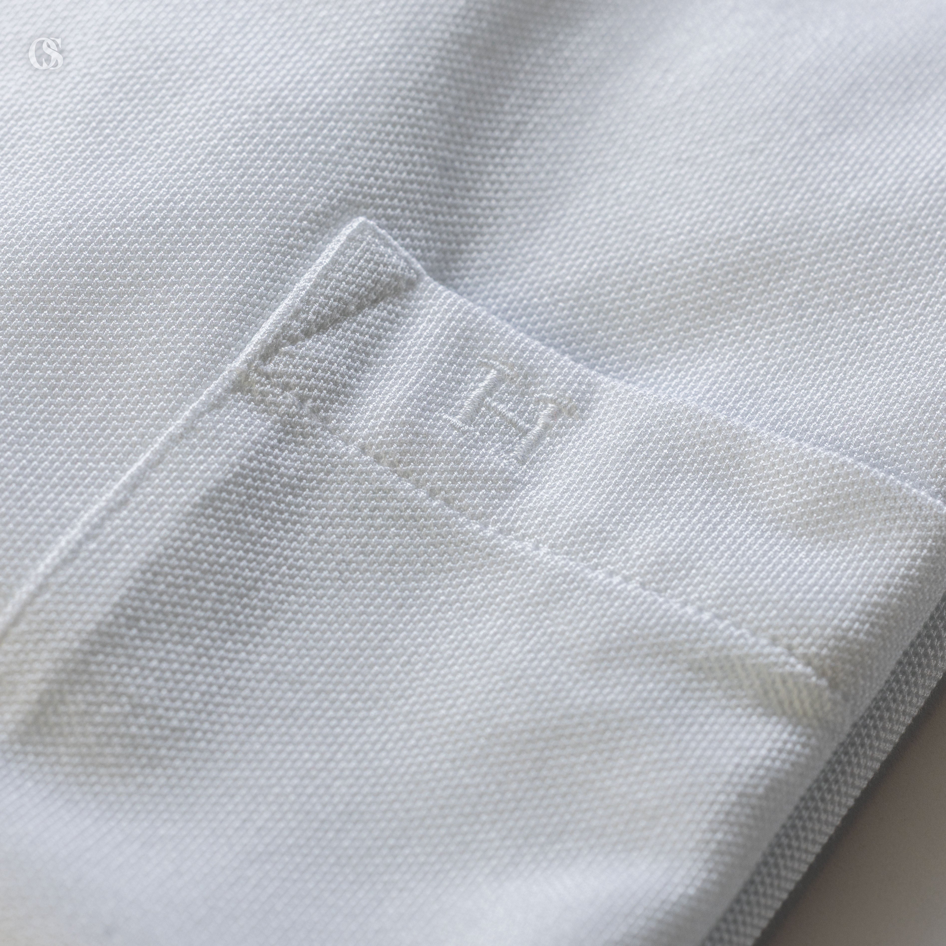 Hermes white polo t-shirt