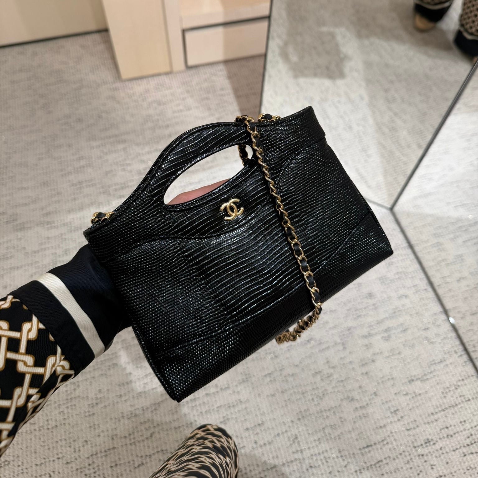 CHANEL LIZARD MINI BAG