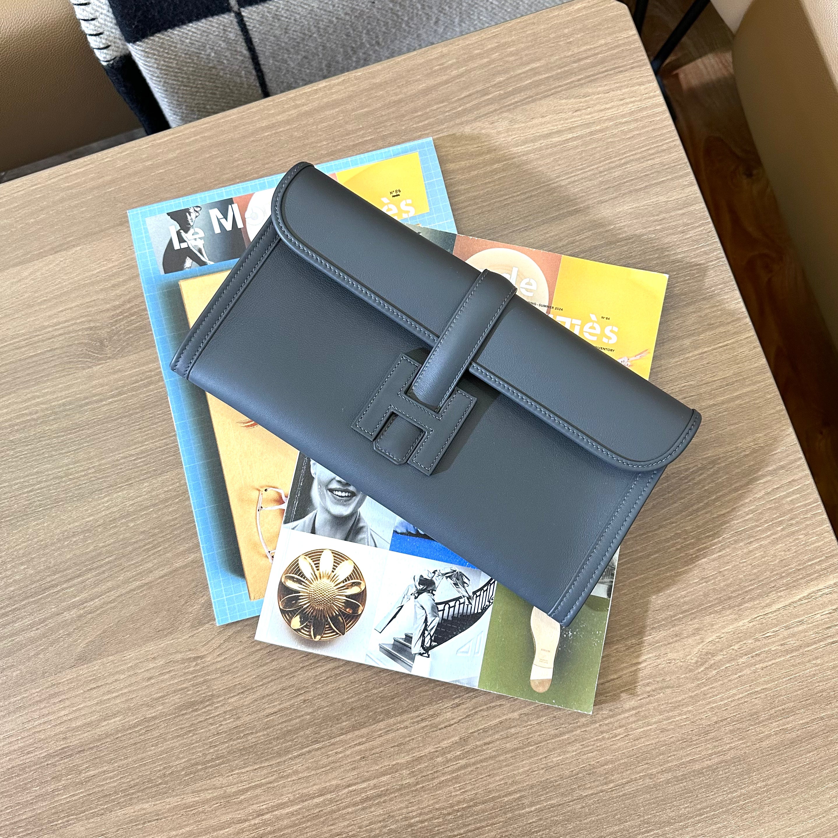 HERMES JIGE ELAN 29 ARDOISE